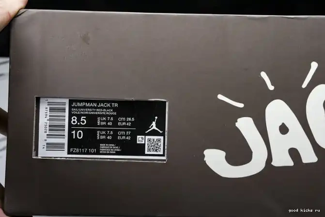 80% Off Sale Jordan TR x Jack FZ8117-101 Red Scott Jumpman Travis University 0609